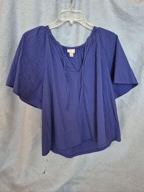 A New Day Indogo Big Sleeve Blouse